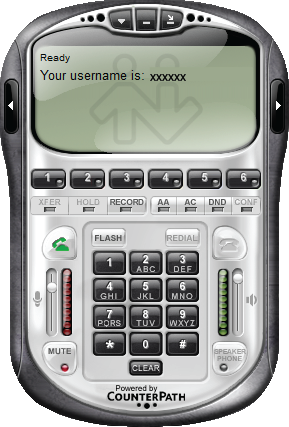 Eyebeam Softphone - Écran principal